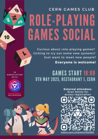 CERN Games Club RPG poster